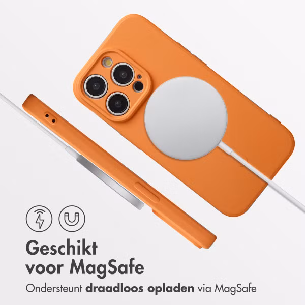 imoshion Color Backcover met MagSafe Apple iPhone 16 Pro - Neon Orange