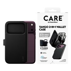 CARE by PanzerGlass Tango 2 in 1 Wallet Case MagSafe Apple iPhone 18 Pro Max / 17 Pro Max - Zwart
