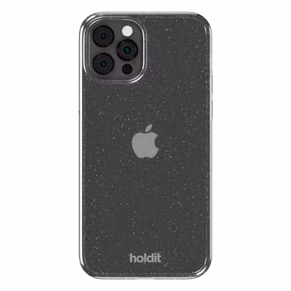 Holdit Glitter Case Apple iPhone 12 (Pro) - Wit