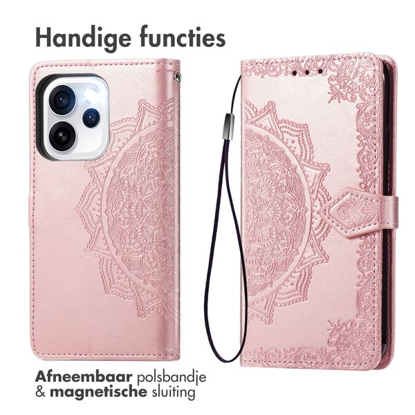 imoshion Mandala Bookcase Oppo Reno15 F (5G) - Rose Gold