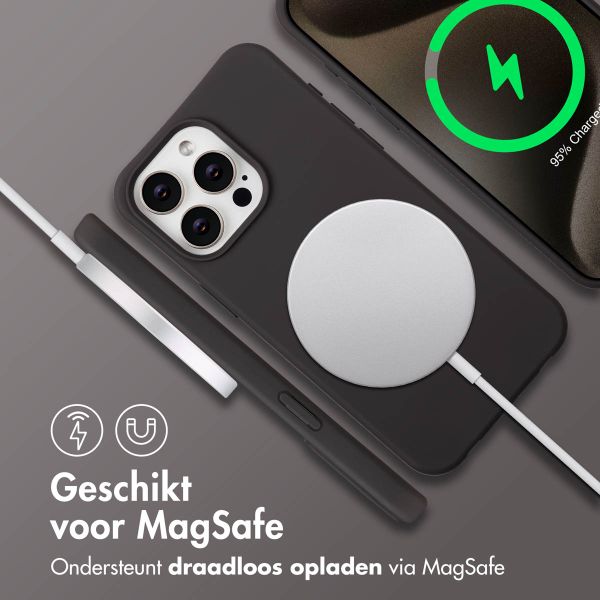 imoshion Color Backcover met afneembaar koord MagSafe Apple iPhone 15 Pro Max - Black Coffee