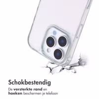 imoshion Backcover met koord + armband iPhone 16 Pro - Parels Hartjes