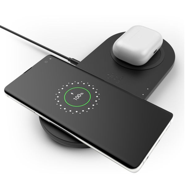 Belkin Dual Wireless Fast Charging Pad - 10W - Zwart