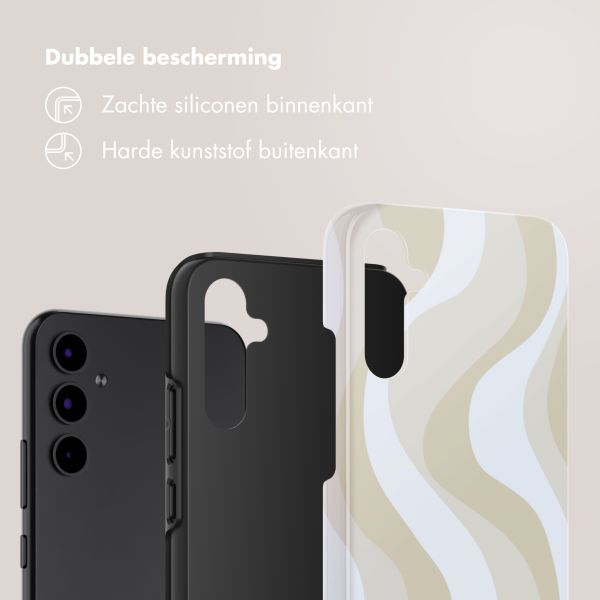 Selencia Vivid Backcover Samsung Galaxy A34 (5G) - Desert Waves Beige