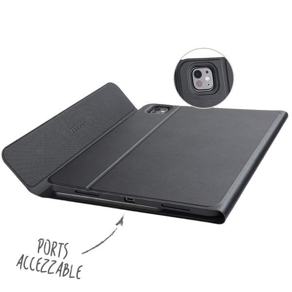 Accezz Bluetooth Keyboard Book Case Apple iPad Pro 13 (2025) M5 / (2024) M4 - QWERTY / NL - Black