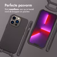 imoshion Color Backcover met afneembaar koord MagSafe Apple iPhone 13 Pro - Black Coffee