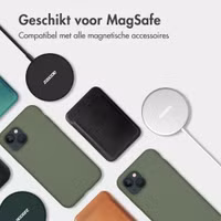 Accezz Liquid Silicone Backcover met MagSafe Apple iPhone Air - Cooper Green