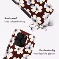 Selencia Vivid Backcover met MagSafe Apple iPhone 16 Pro - Choco Flower Pop