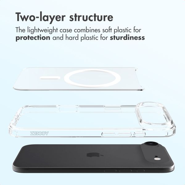 Accezz Xtreme Impact Back Cover with MagSafe Apple iPhone Air - Transparent