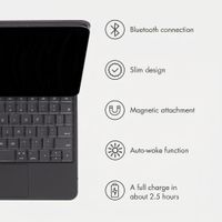 Accezz Magnetic Bluetooth Keyboard Apple iPad Air 13 inch (2026) M4 / (2025) M3 / (2024) M2 / iPad Pro 12.9 (2018/2020/2021/2022) - QWERTY / NL - Black