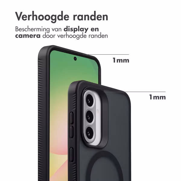 Accezz Rugged Frosted MagSafe Backcover Samsung Galaxy A36 / A56 - Zwart