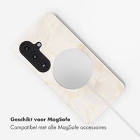 Selencia Vivid Backcover met MagSafe Samsung Galaxy S26 Plus - Golden Beige Marble