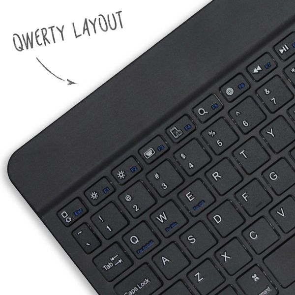 Accezz QWERTY Bluetooth Keyboard Bookcase iPad Air 13 inch (2025) M3 / (2024) M2 - Zwart