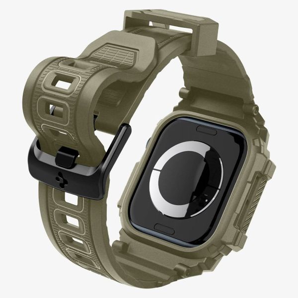 Spigen Rugged Armor™ Pro Case Apple Watch 10 - 46 mm - Vintage Khaki