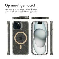 imoshion Clear Glitter Backcover met MagSafe Apple iPhone 15 - Goud
