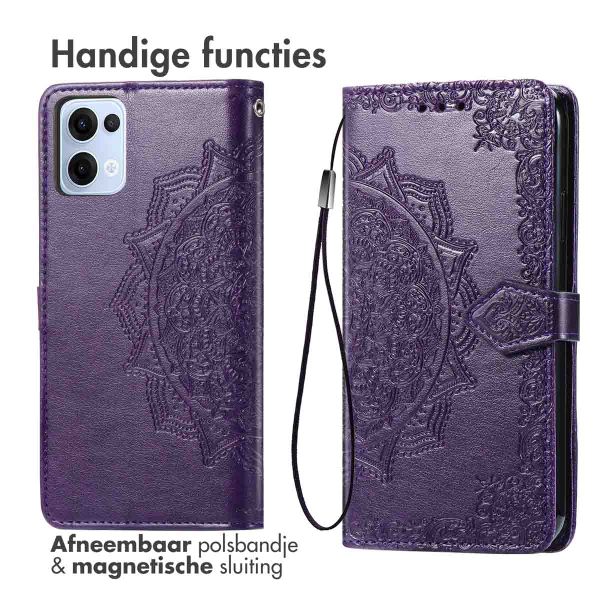 imoshion Mandala Bookcase Oppo Reno 13 - Paars