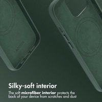 Accezz Leather Back Cover with MagSafe Apple iPhone 13 Pro - Cedar Green