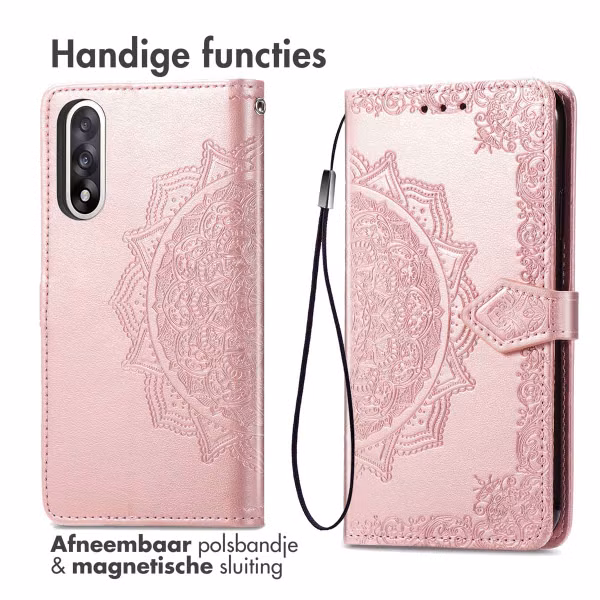 imoshion Mandala Bookcase OnePlus Nord 5 - Rosé Goud