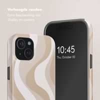 Selencia Vivid Tough Backcover met MagSafe Apple iPhone 15 - Desert Waves Beige