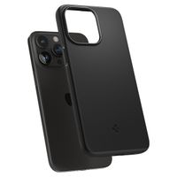 Spigen Thin Fit Backcover Apple iPhone 15 Pro Max - Zwart