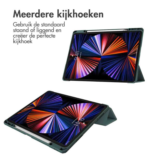 imoshion Trifold Hardcase Bookcase Apple iPad Pro 12.9 (2018/2020/2021/2022) - Groen