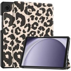 imoshion Design Trifold Bookcase Samsung Galaxy Tab A11 / A9 8.7 inch - Leopard