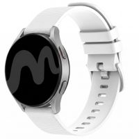 imoshion Siliconen sport bandje met gesp  - Universeel 22 mm aansluiting - Wit