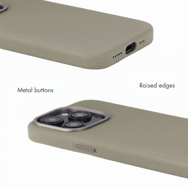 Accezz Mesh Back Cover with MagSafe Apple iPhone 15 Pro - Dark Grey