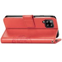 Klavertje Bloemen Bookcase Samsung Galaxy A42 - Rood