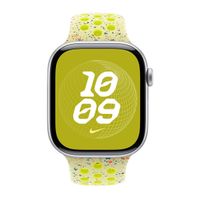 Apple Nike Sport Band Apple Watch Series 1 t/m 11 / SE / Ultra (44/45/46/49 mm) - Maat M/L - Volt Splash