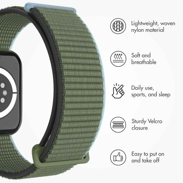 imoshion Nylon Strap Apple Watch | 44/45/46/49 mm - Dark Olive
