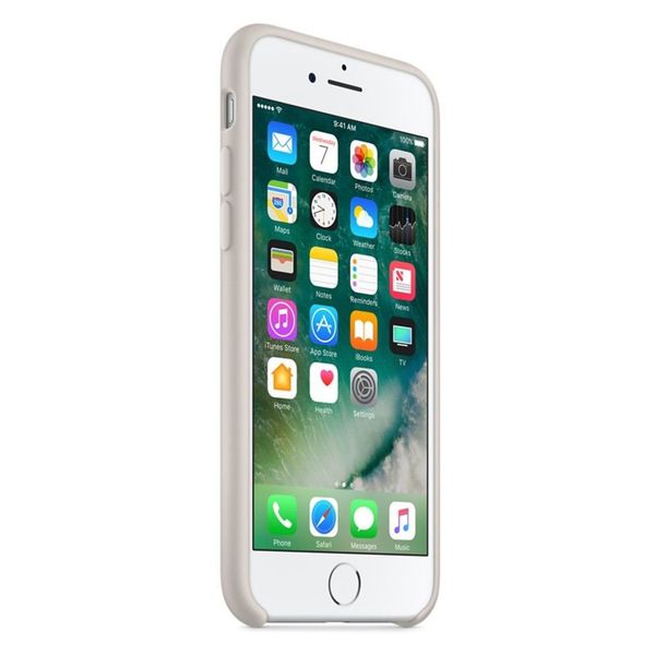 Apple Silicone Backcover Apple iPhone SE (2022 / 2020) / 8 / 7 - Stone