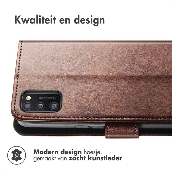 imoshion Luxe Bookcase Samsung Galaxy A41 - Donkerbruin