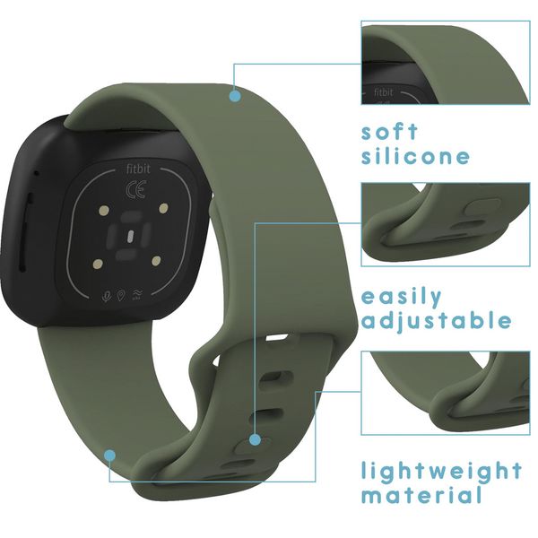 imoshion Siliconen bandje Fitbit Versa 4/ 3 / Sense (2) - Groen