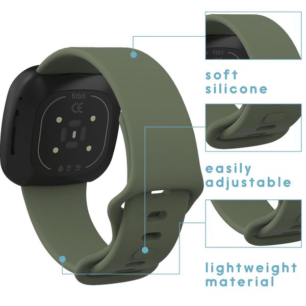 imoshion Siliconen bandje Fitbit Versa 4 / 3 / Sense (2) - Groen