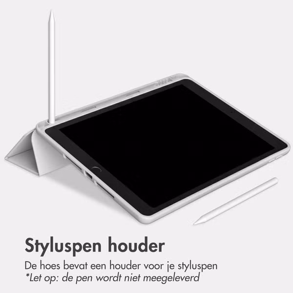 Accezz Smart Silicone Bookcase Apple iPad 6 (2018) 9.7 inch / iPad 5 (2017) 9.7 inch - Grijs