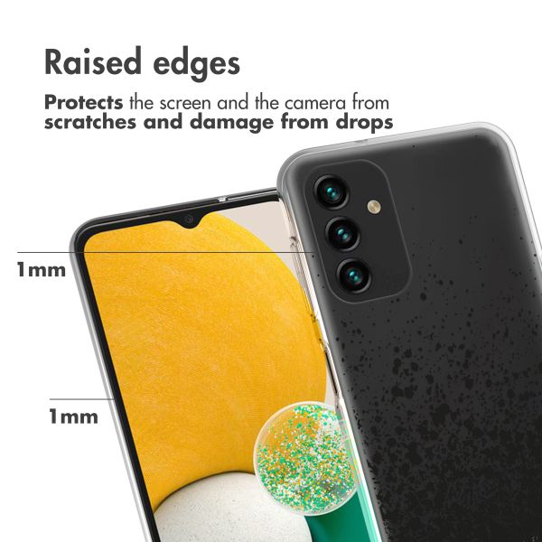 imoshion Design hoesje Samsung Galaxy A13 (5G) / A04s - Spetters - Zwart