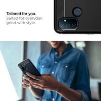 Spigen Rugged Armor Backcover OnePlus Nord N100 - Zwart