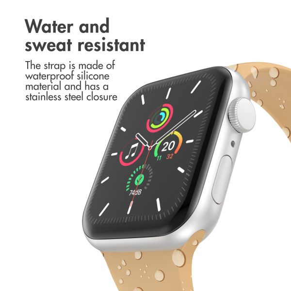 imoshion Silicone⁺ Strap Apple Watch | 38/40/41/42 mm - Size S/M - Walnut