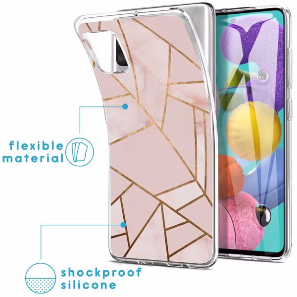 imoshion Design hoesje Samsung Galaxy A51 - Pink Graphic