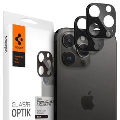 Spigen GLAStR Camera Protector Glas 2 Pack Apple iPhone 14 Pro / 14 Pro Max - Zwart