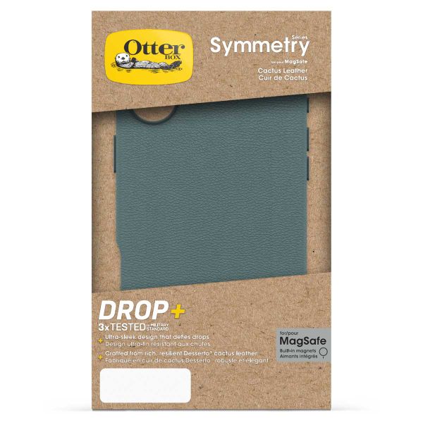 OtterBox Symmetry Cactus leren Backcover met MagSafe Apple iPhone 16 Plus - Juniper Sprig