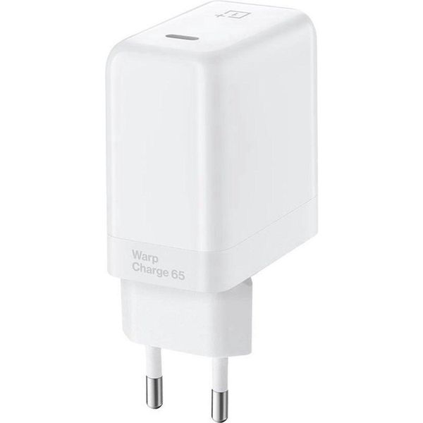 OnePlus Warp Charge USB-C Power Adaptor - 65W - Wit