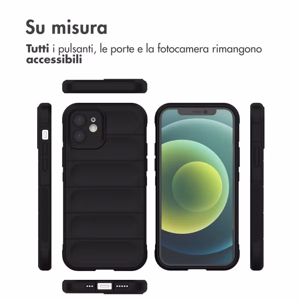 imoshion EasyGrip Backcover Apple iPhone 12 - Zwart