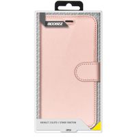 Accezz Wallet Softcase Bookcase Apple iPhone 12 Pro Max - Rosé Goud