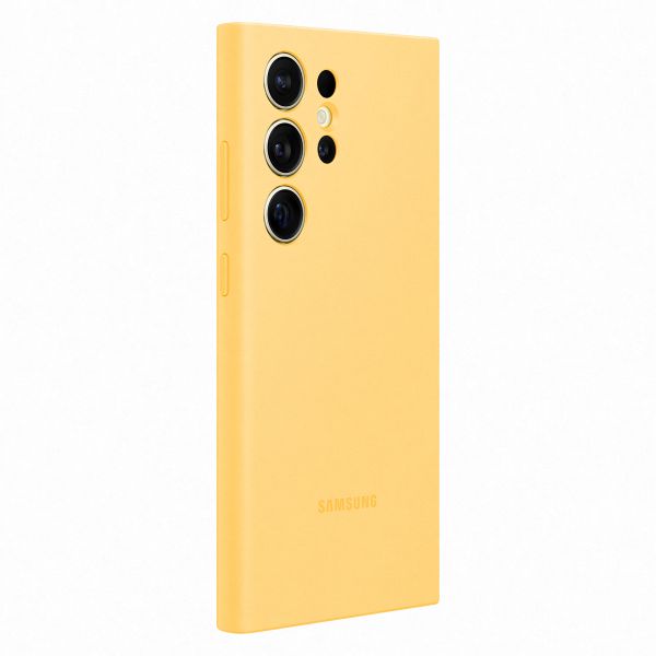 Samsung Originele Silicone Backcover Samsung Galaxy S24 Ultra - Yellow
