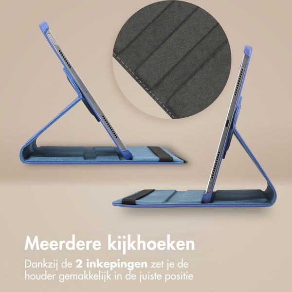 imoshion 360° draaibare Bookcase Samsung Galaxy Tab A11 - Donkerblauw