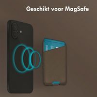 Accezz Leren Kaarthouder - Geschikt voor MagSafe en Qi2 - Coffee Brown