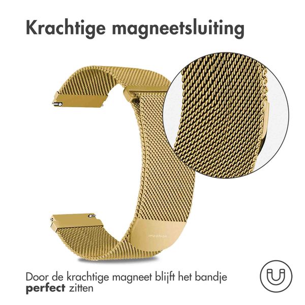 imoshion Milanees magnetisch bandje - Universeel 22 mm aansluiting - Maat S - Goud