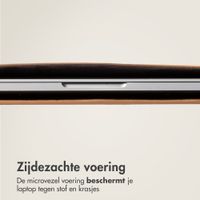 Accezz Leather Laptop hoes Apple MacBook 14 inch - Laptopsleeve - Cognac